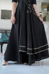 Designer Black A Line Women Dress , Bottom View